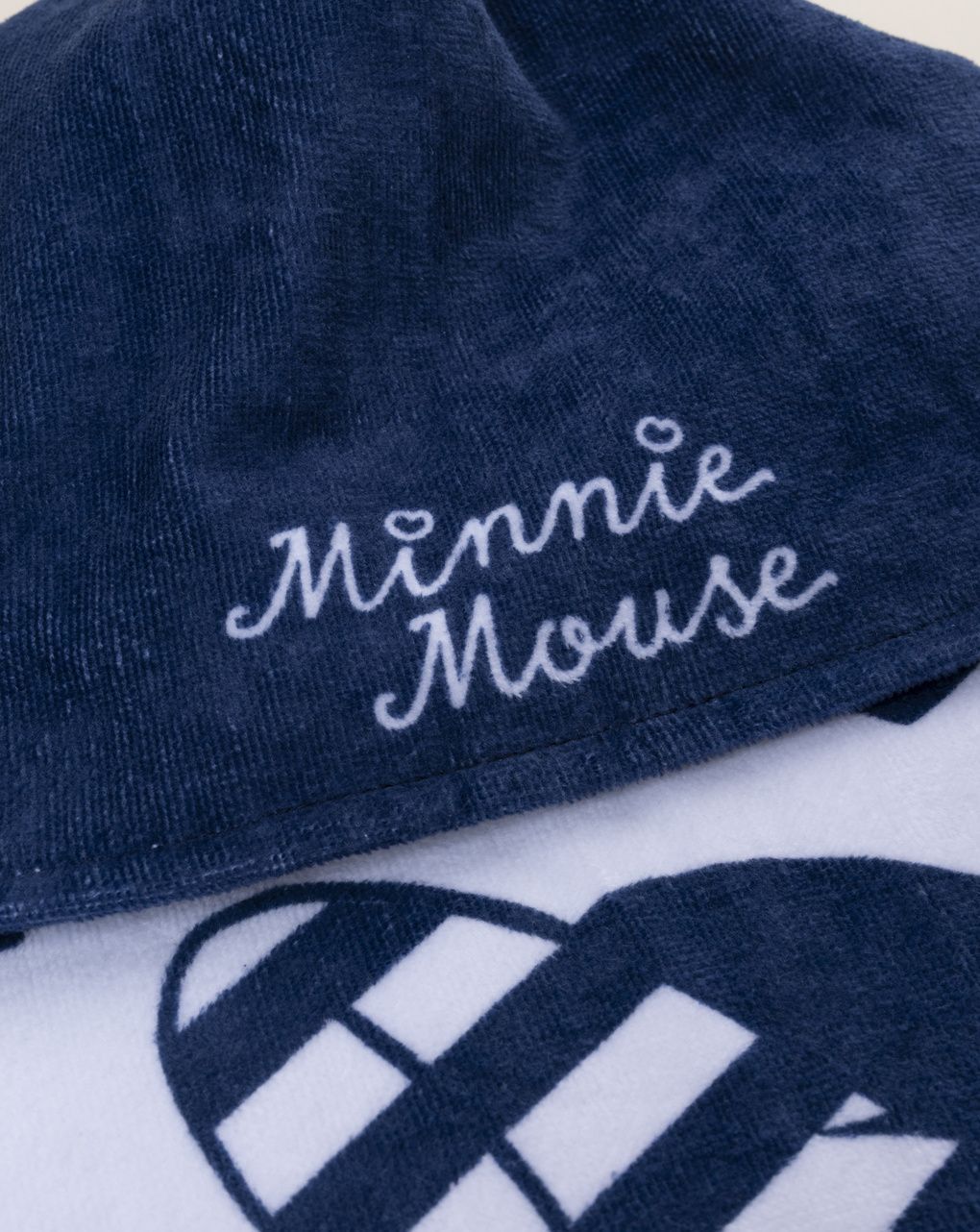 Poncho mare bimba minnie bianco/blu