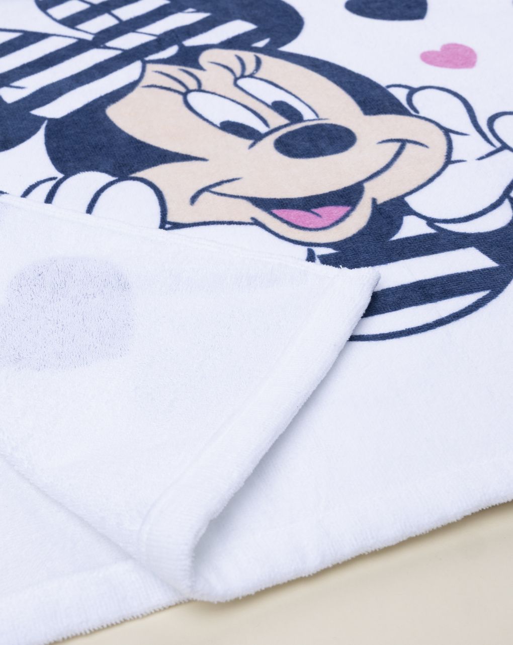 Poncho mare bimba minnie bianco/blu