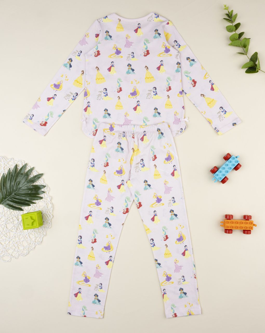 Pigiama bimba bianco principesse