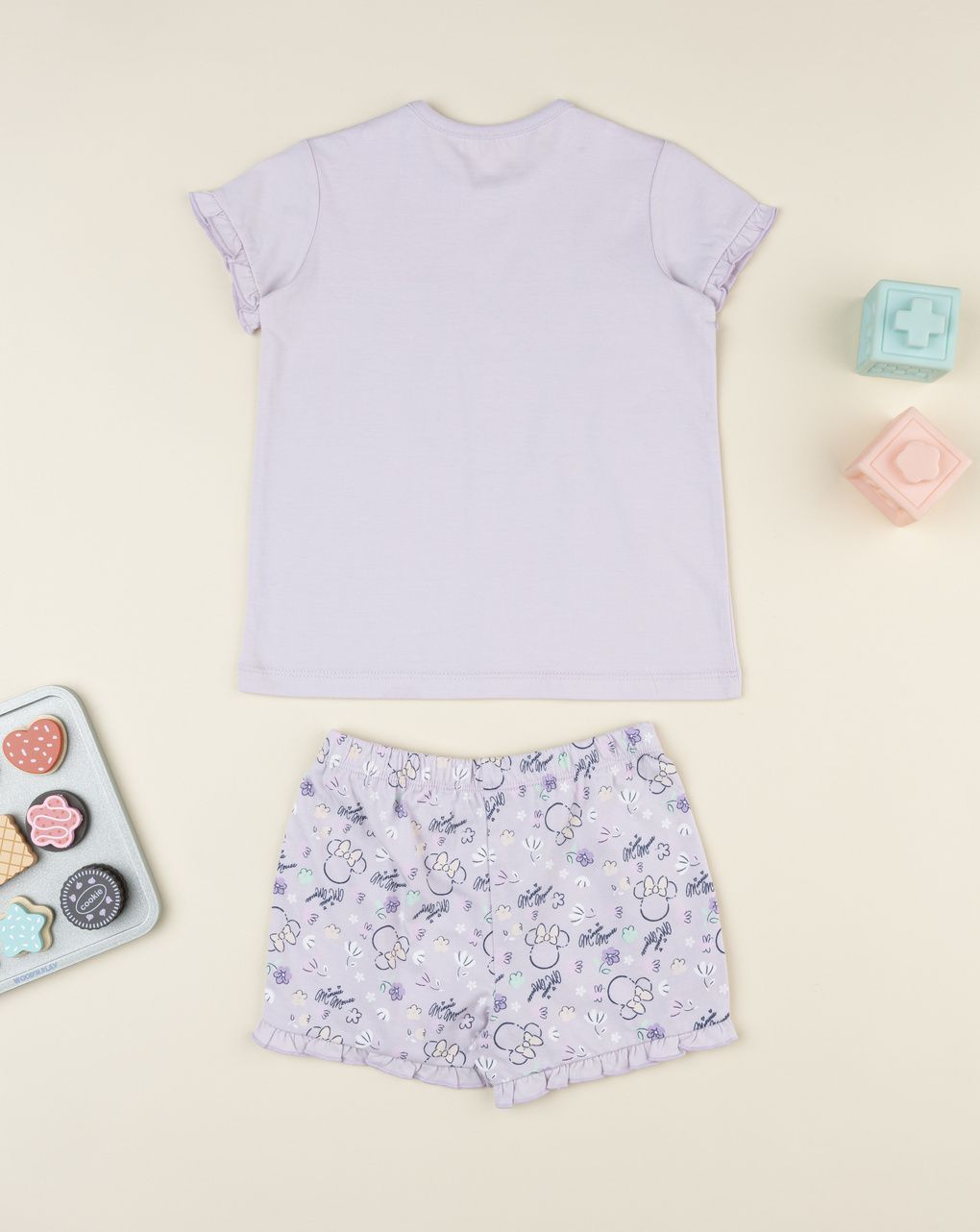 Pigiama estivo bimba minnie lilla