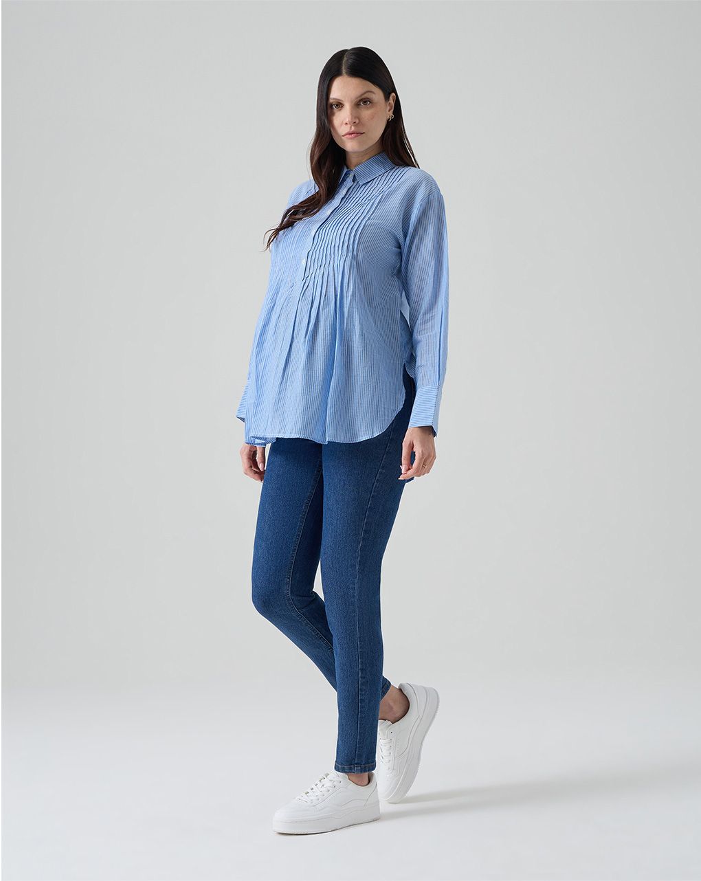 Pantaloni skinny premaman denim scuro