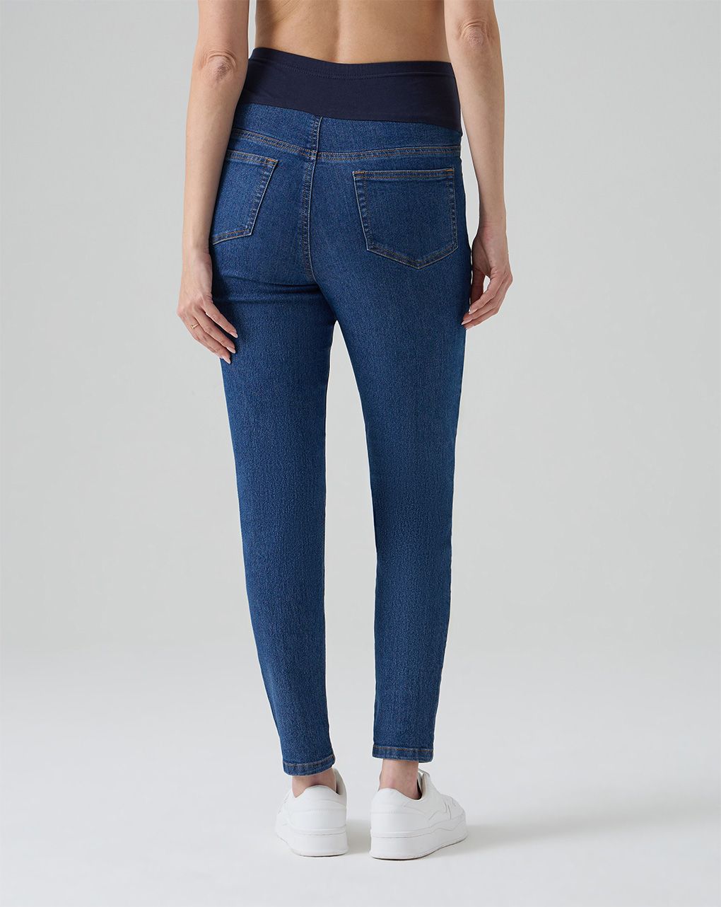 Pantaloni skinny premaman denim scuro