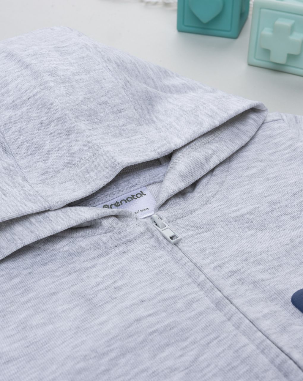 Felpa bimbo beige stampata