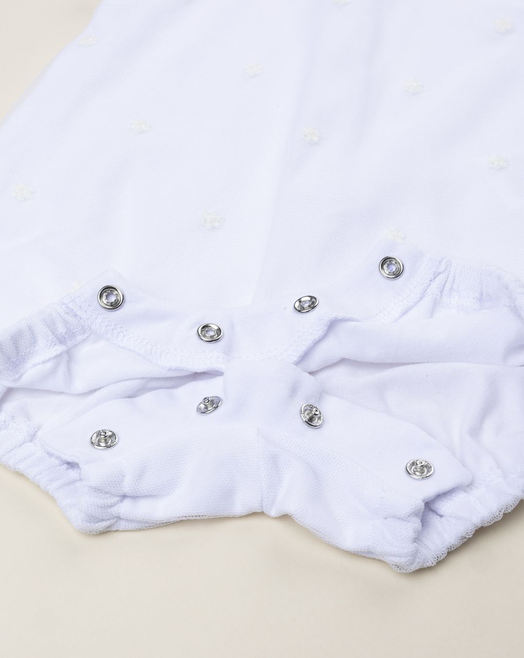 Pagliaccetto elegante bimba bianco