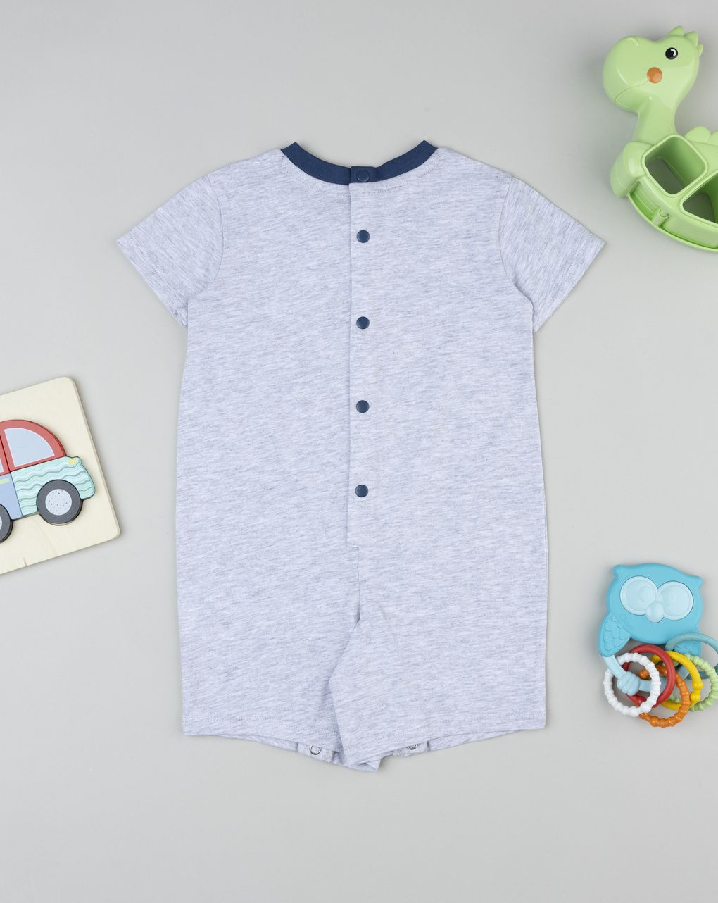 Pigiama estivo bimbo grigio stampato