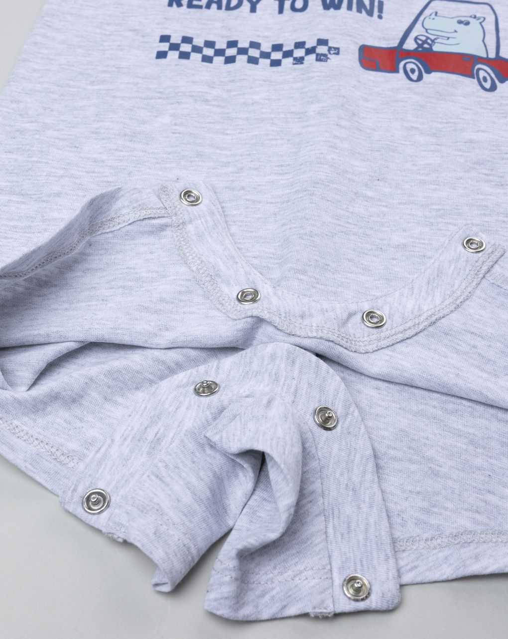 Pigiama estivo bimbo grigio stampato