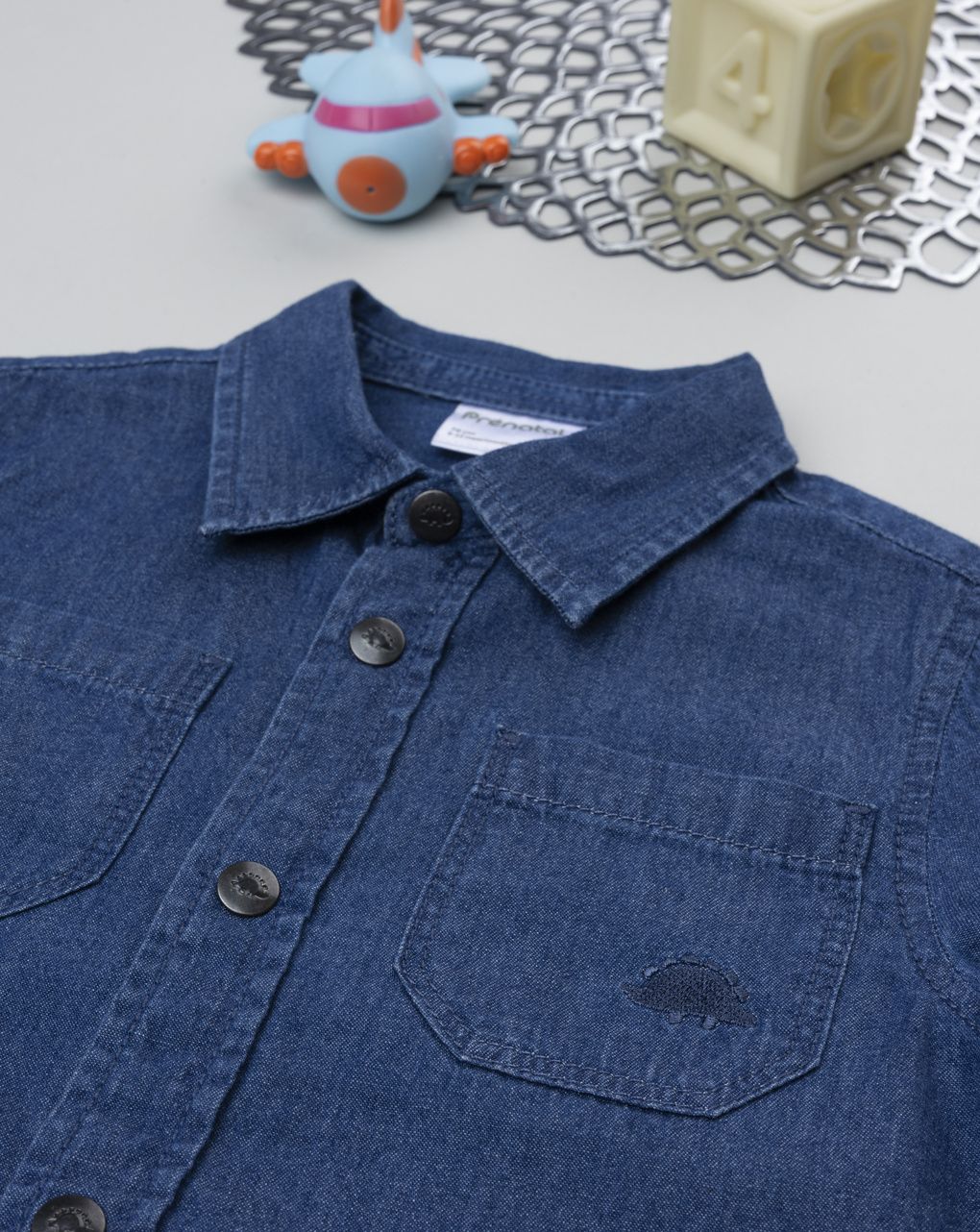 Camicia bimbo denim scuro