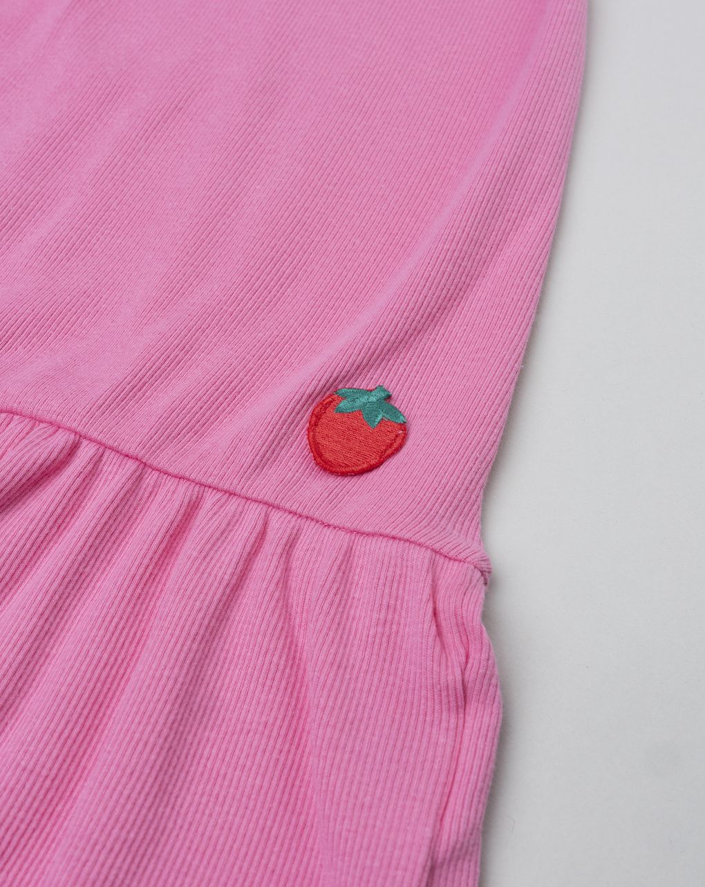 Abito rib bimba rosa