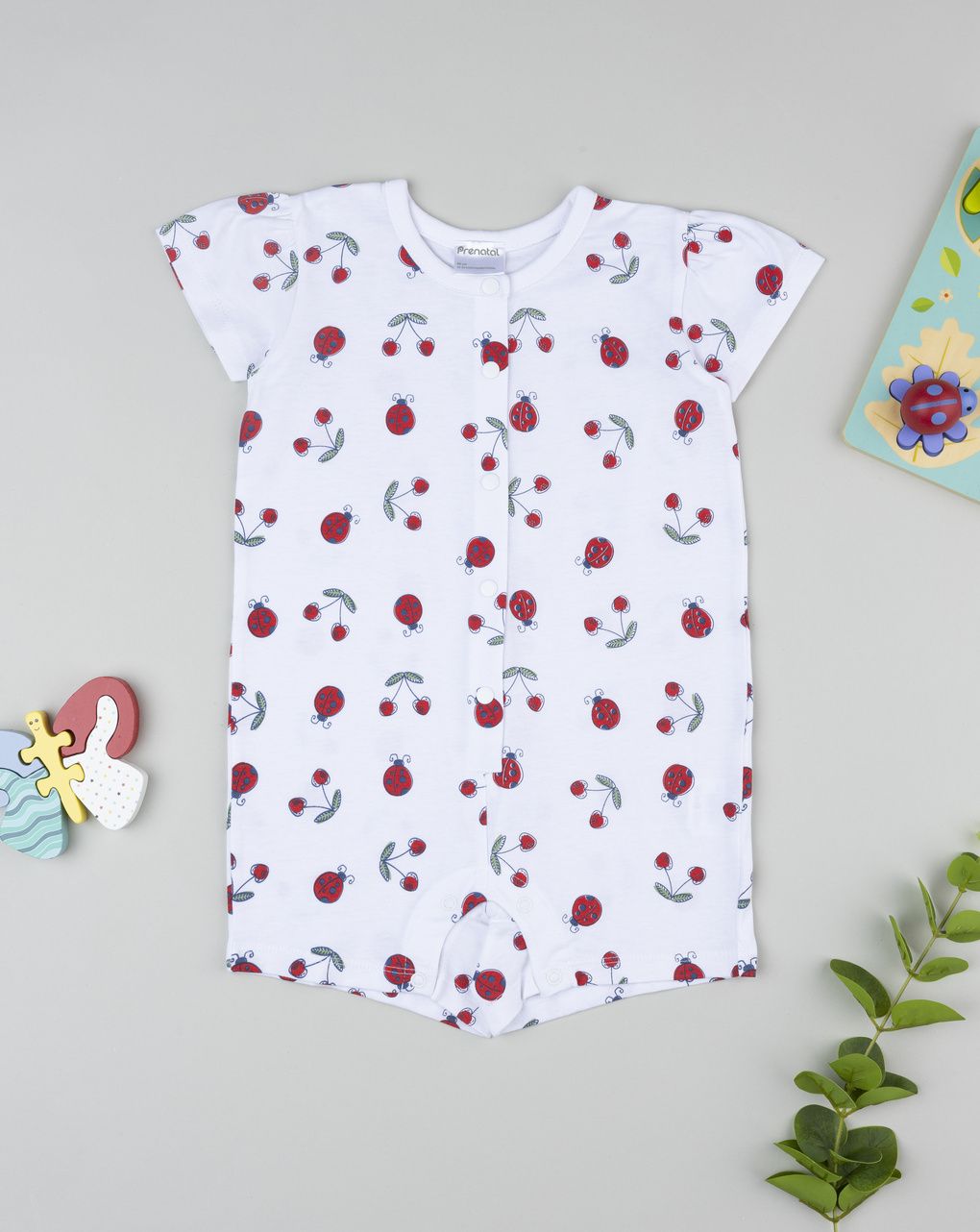 Pigiama estivo bimba bianco coccinelle