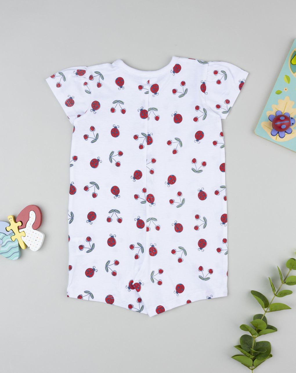 Pigiama estivo bimba bianco coccinelle