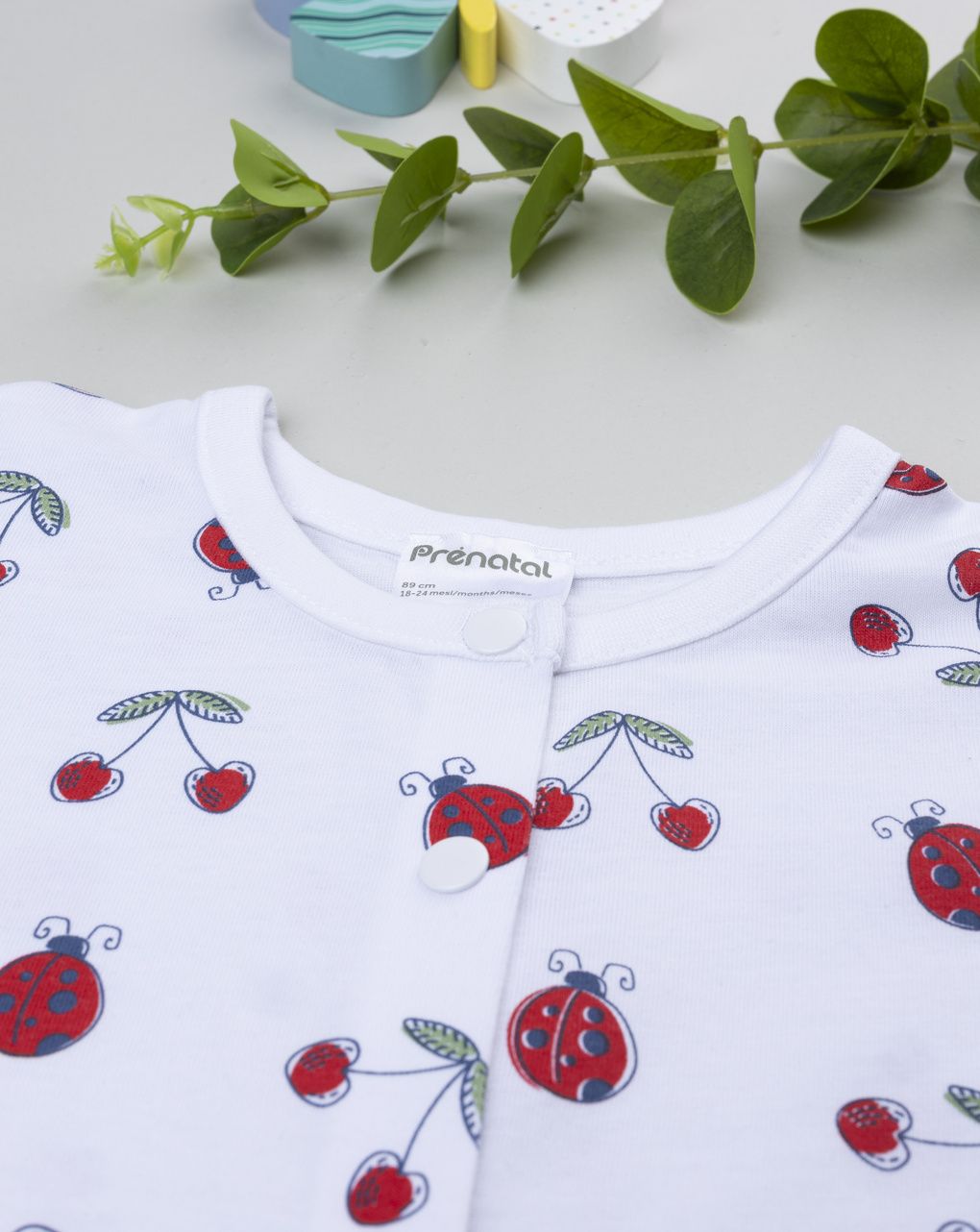 Pigiama estivo bimba bianco coccinelle
