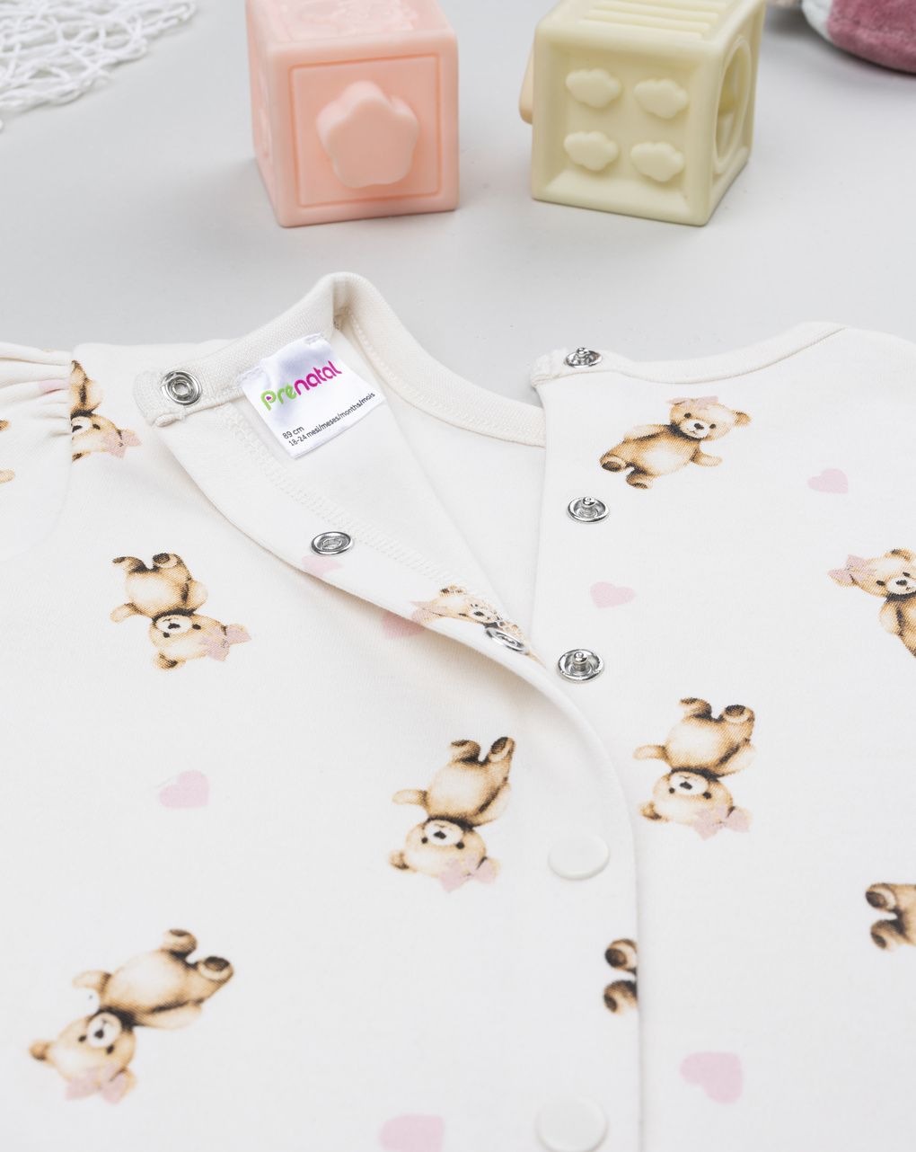 Pigiamone bimba bianco orsi