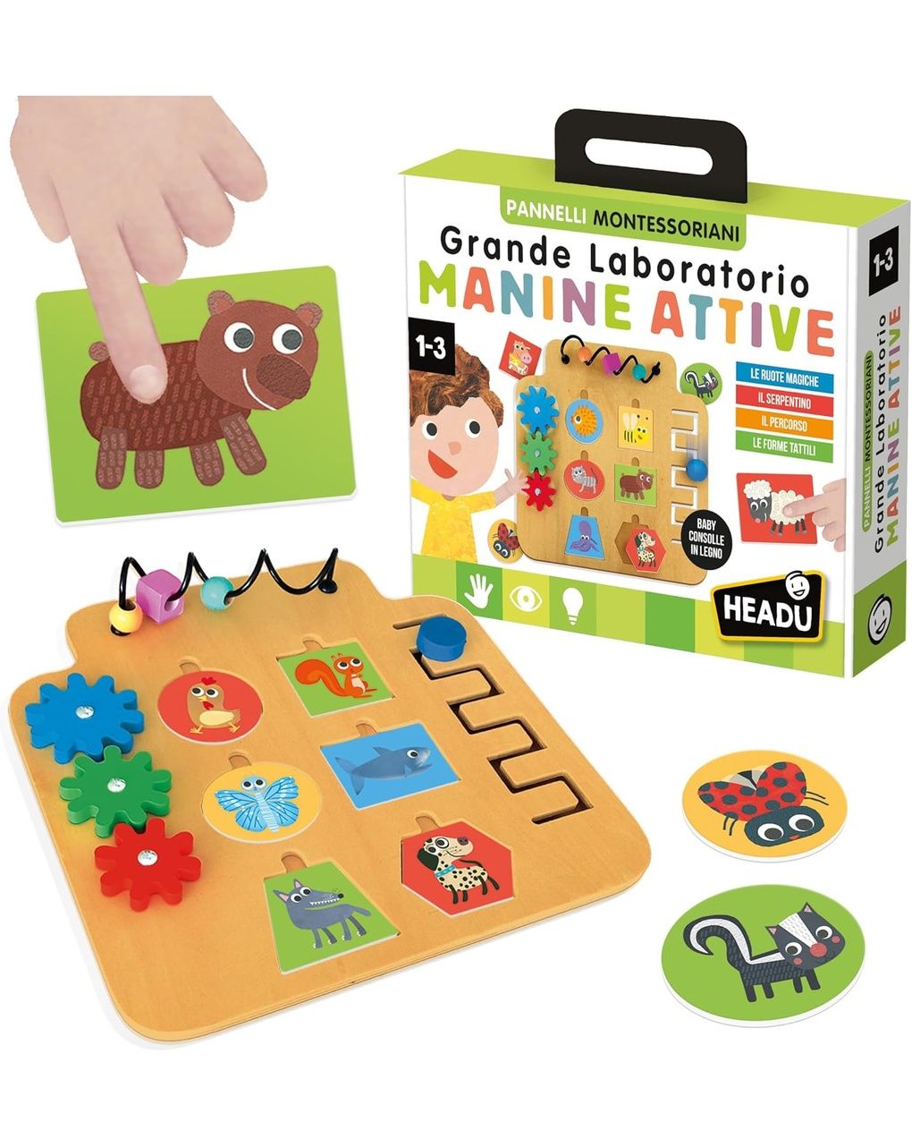 Laboratorio manine attive montessori – 1+  – headu