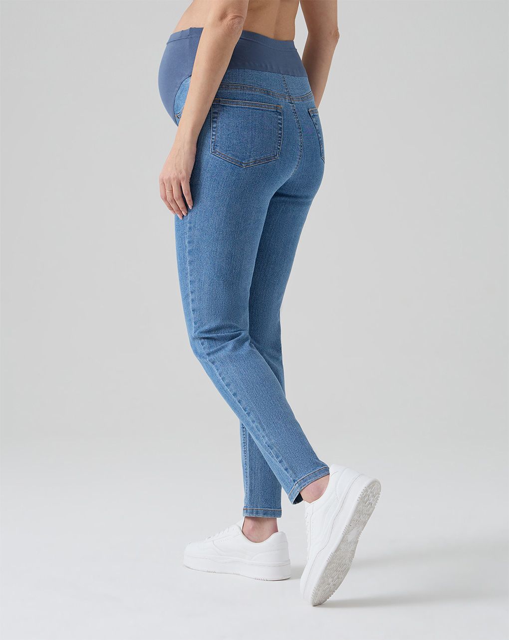Pantaloni skinny premaman denim chiaro