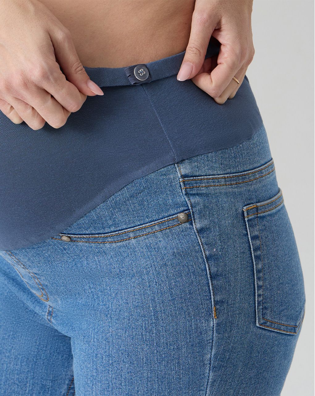 Pantaloni skinny premaman denim chiaro