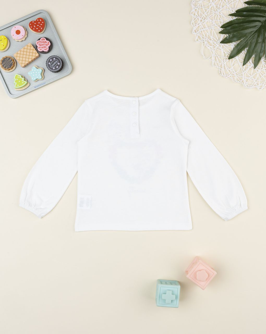 T-shirt bimba bianca stampa