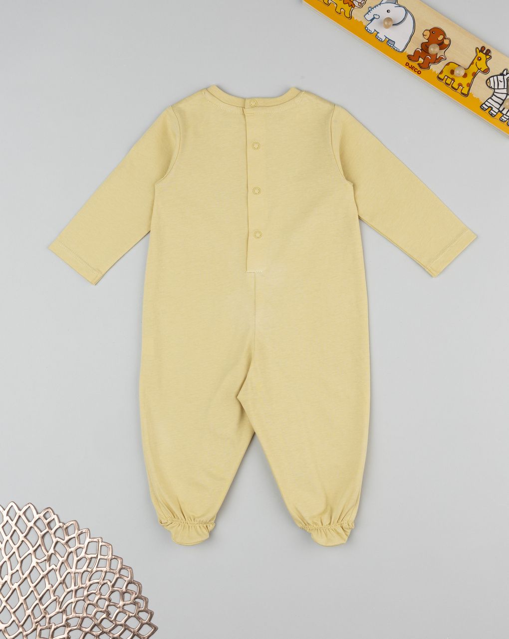 Tutina neonato re leone gialla