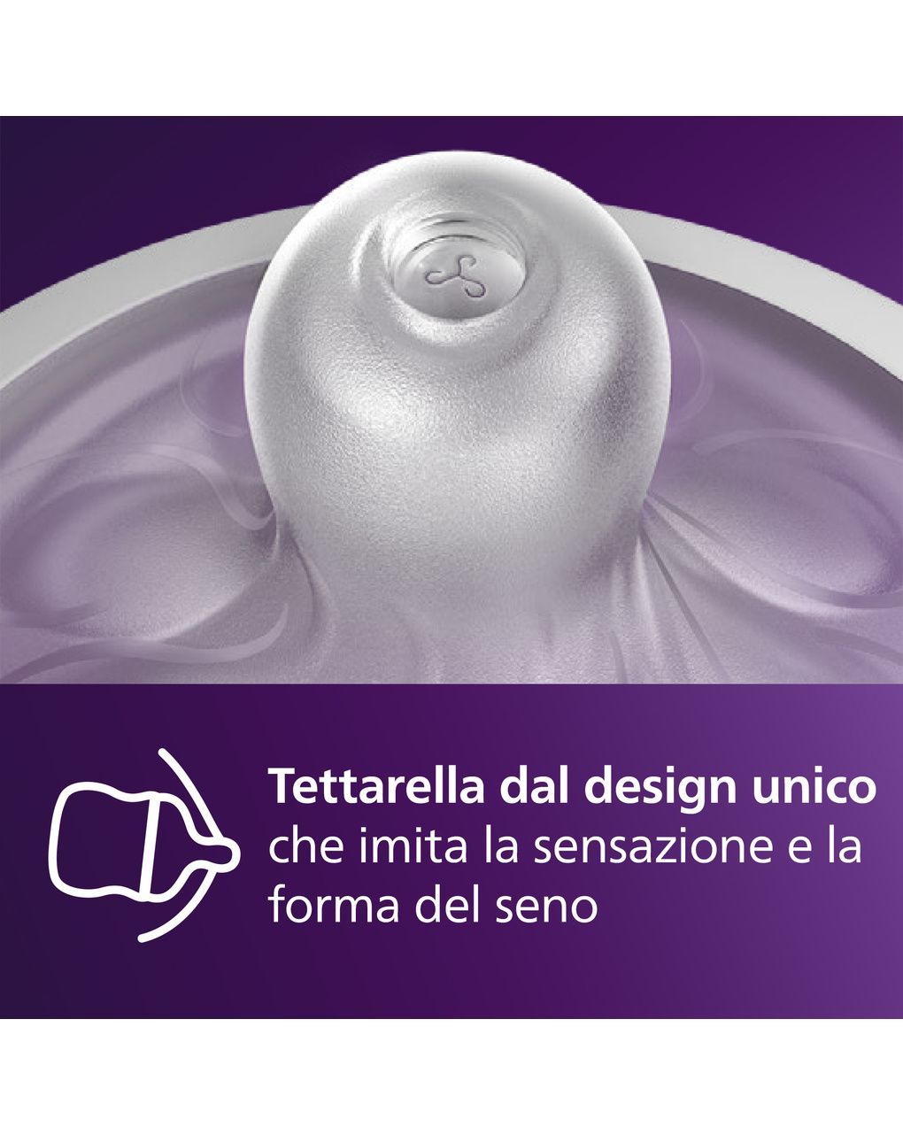 Tettarella natural response flusso 4 (veloce). età consigliata: 6m+. 2pz scy964/02 tettraelle per biberon - philips avent