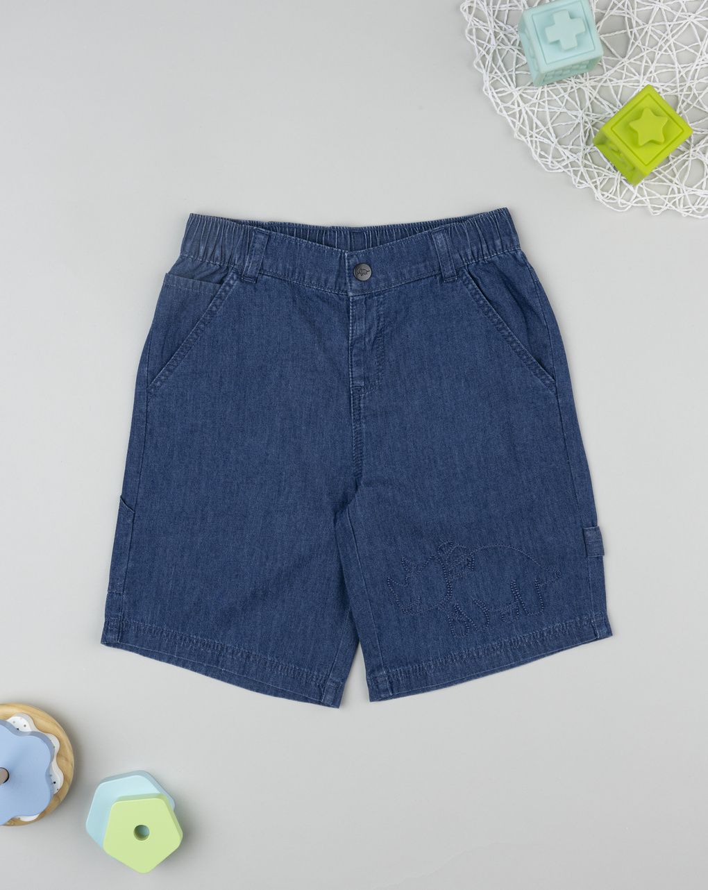 Bermuda bimbo blu scuro