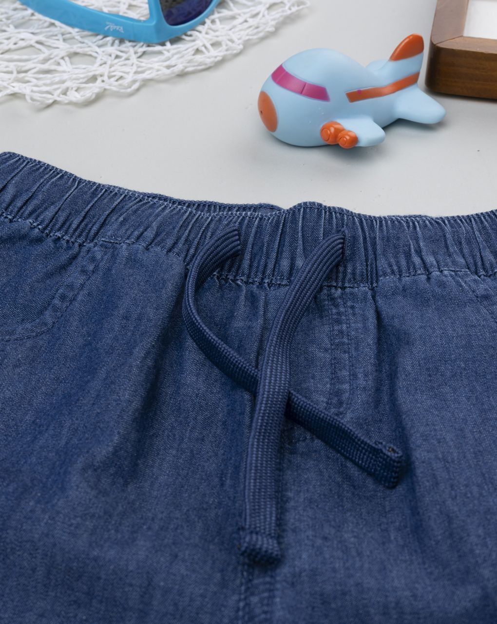 Bermuda bimbo denim scuro