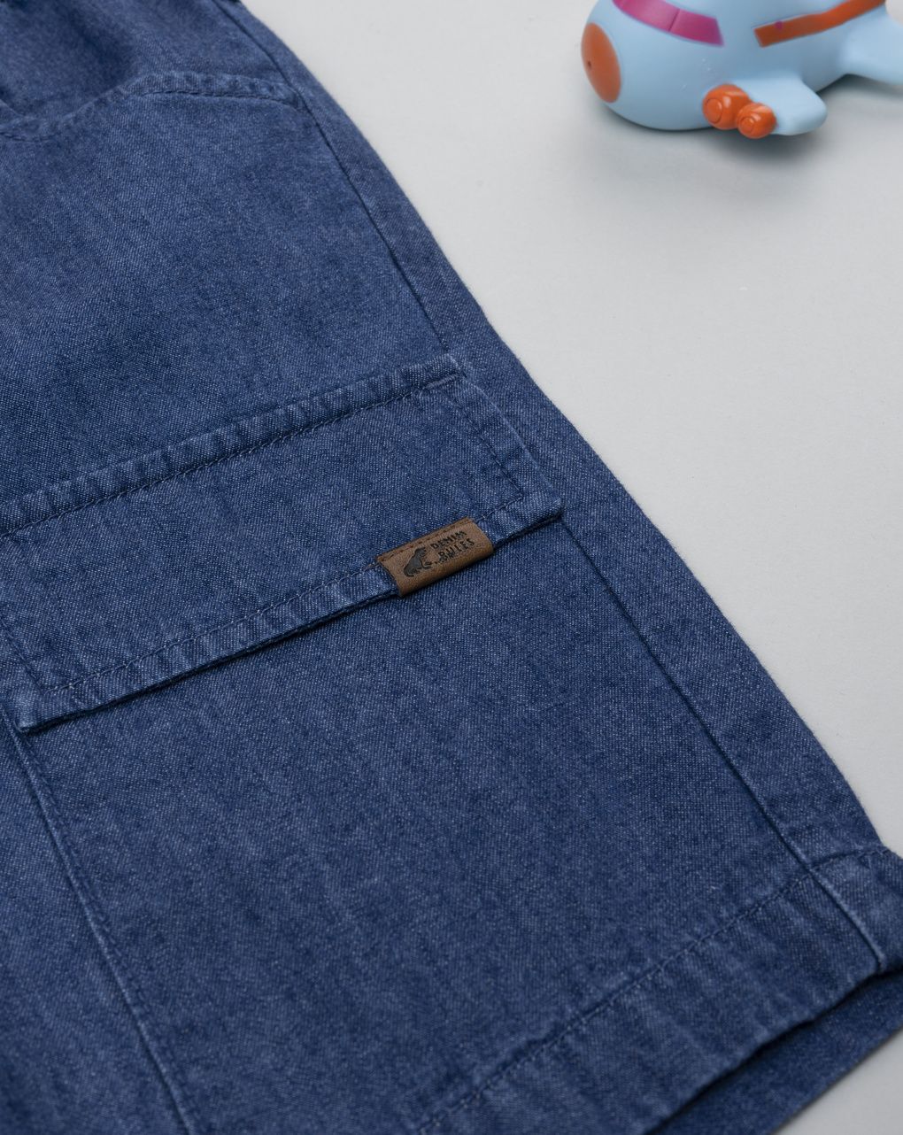 Bermuda bimbo denim scuro