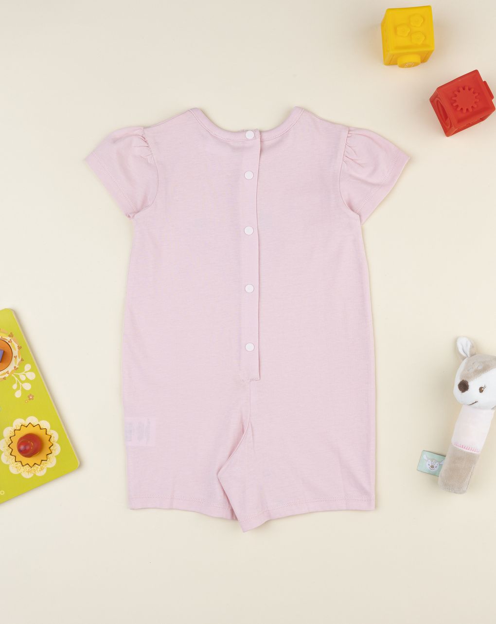 Pigiamone  corto bimba fragole