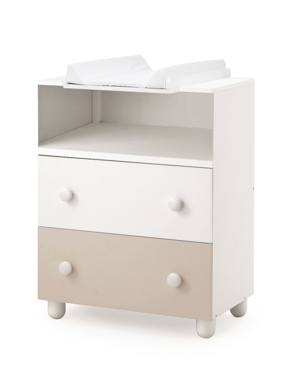 Cassettiera easy dresser tortora - italbaby