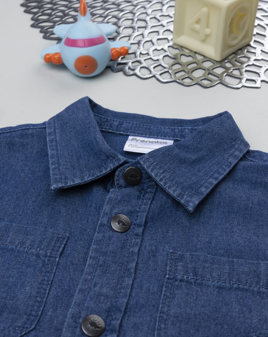 Camicia bimbo denim scuro