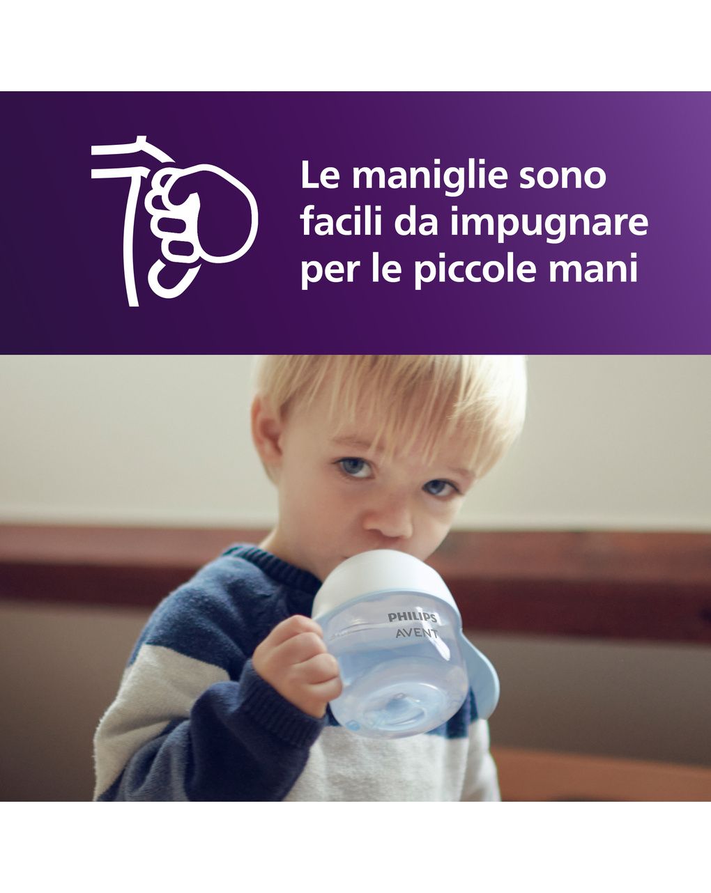 Bicchiere evolutivo natural response 125 ml, con tettarella flusso 5 (extra-veloce). età consigliata: 6m+. tazza biberon 1 pz - philips avent