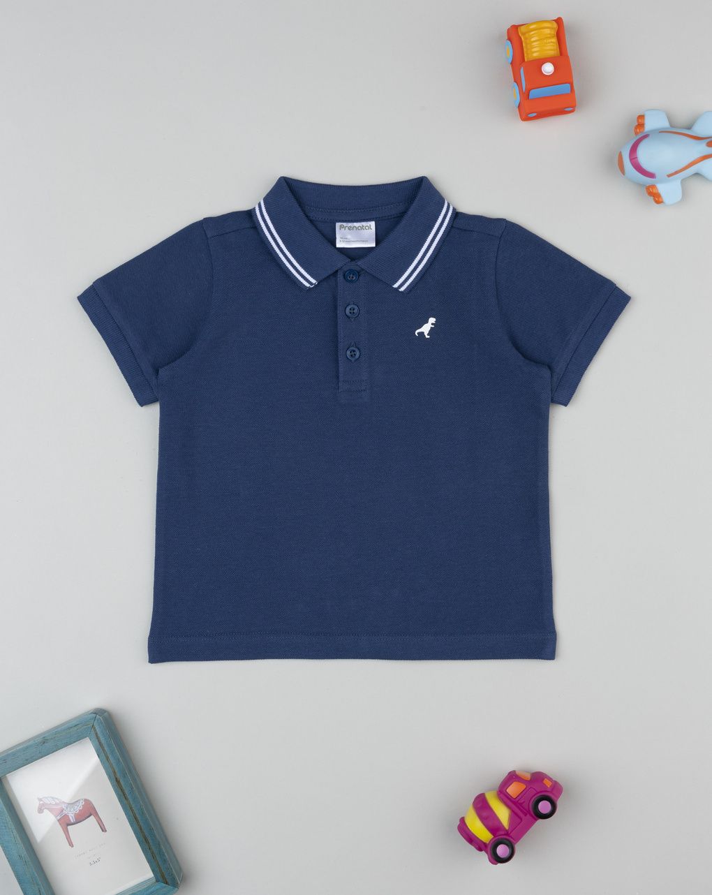 Polo bimbo blu