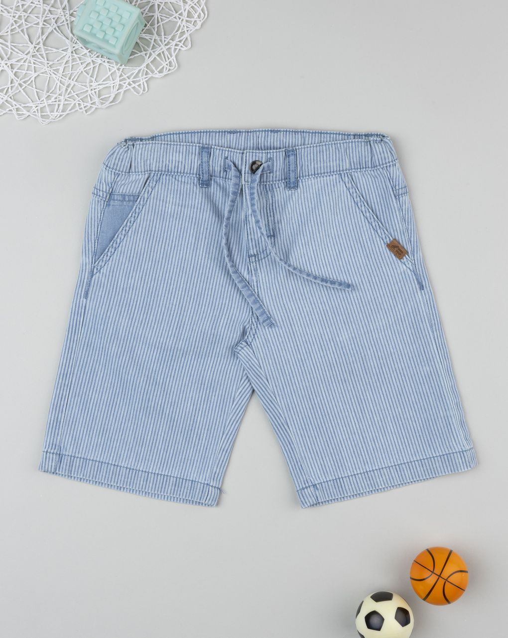 Shorts bambino denim chiaro