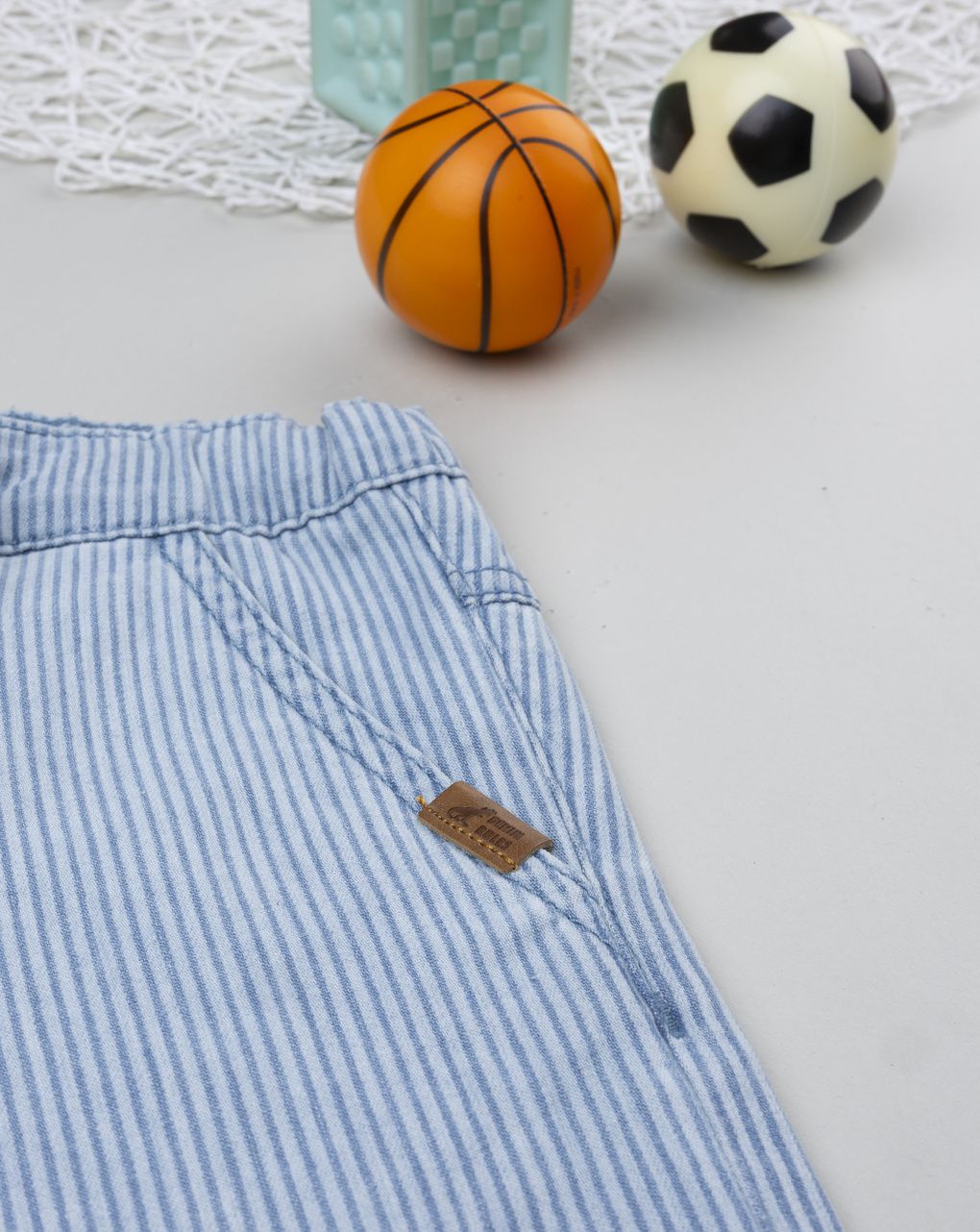 Shorts bambino denim chiaro