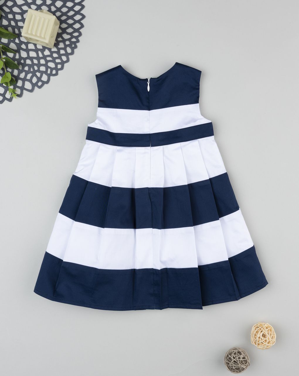 Abito elegante bimba bianco/blu