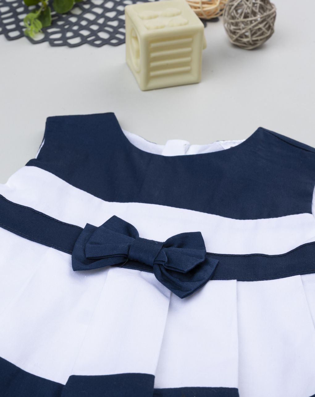 Abito elegante bimba bianco/blu