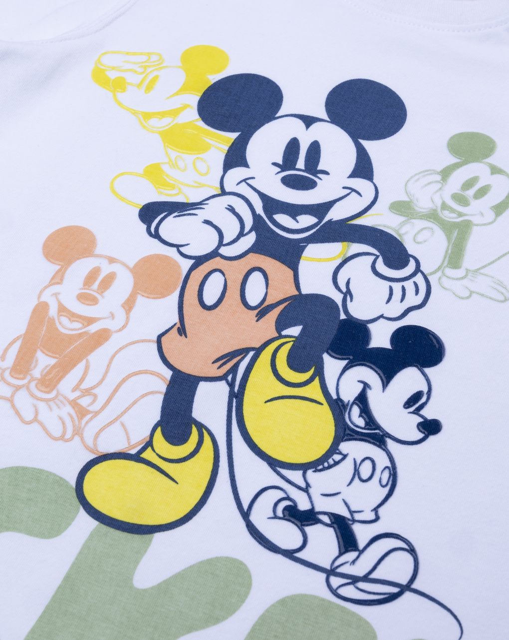 T-shirt bimbo bianca mickey mouse