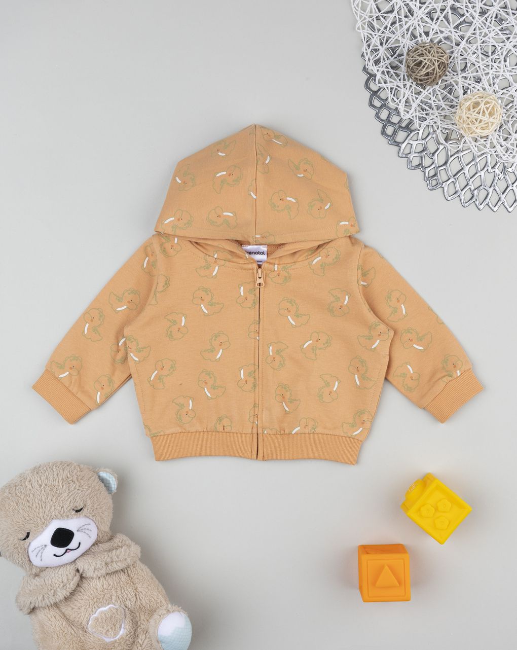 Felpa bimbo arancione allover