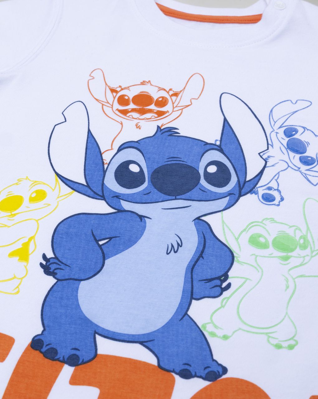 T-shirt bimbo bianca stitch