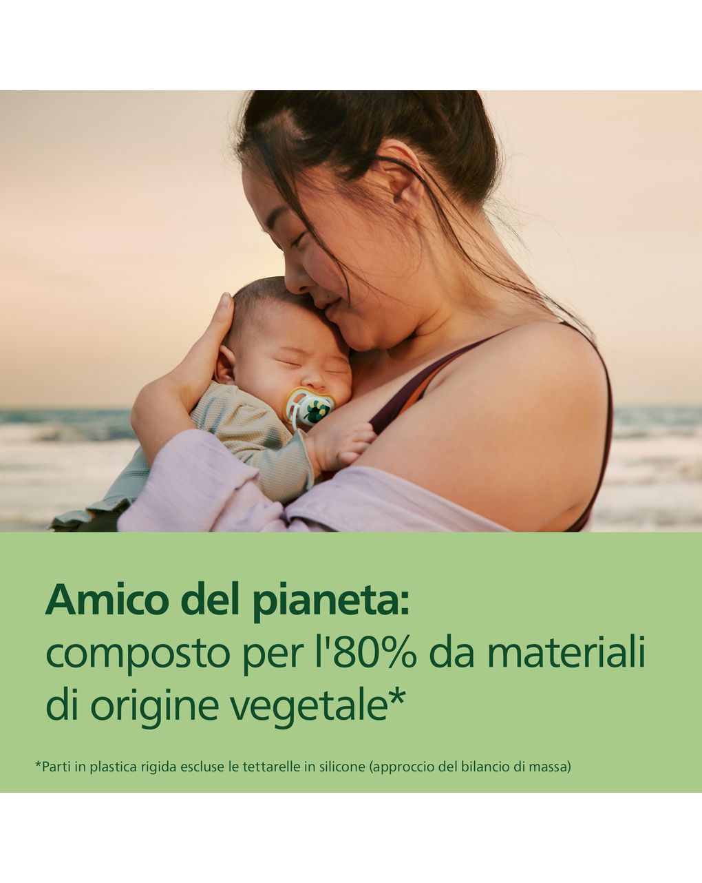 Succhietti ultra air 0-6m foglia e leopardo, a base vegetale - set da 2 ciucci - philips avent