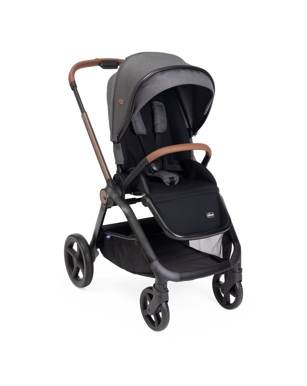 Trio mysa black satin grand confort con first seat recline - chicco