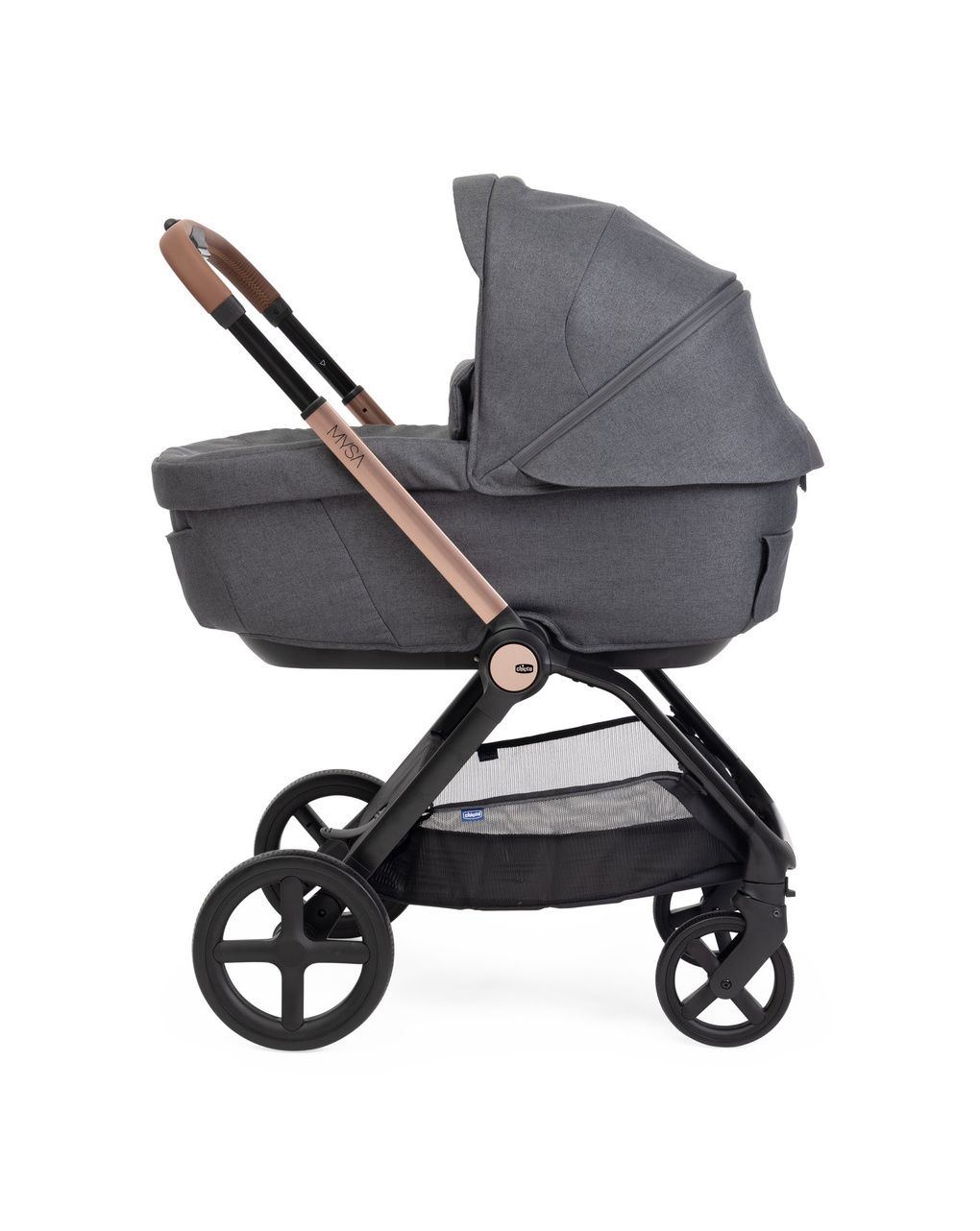 Trio mysa black satin grand confort con first seat recline - chicco