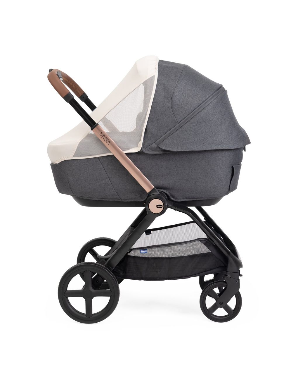 Trio mysa black satin grand confort con first seat recline - chicco