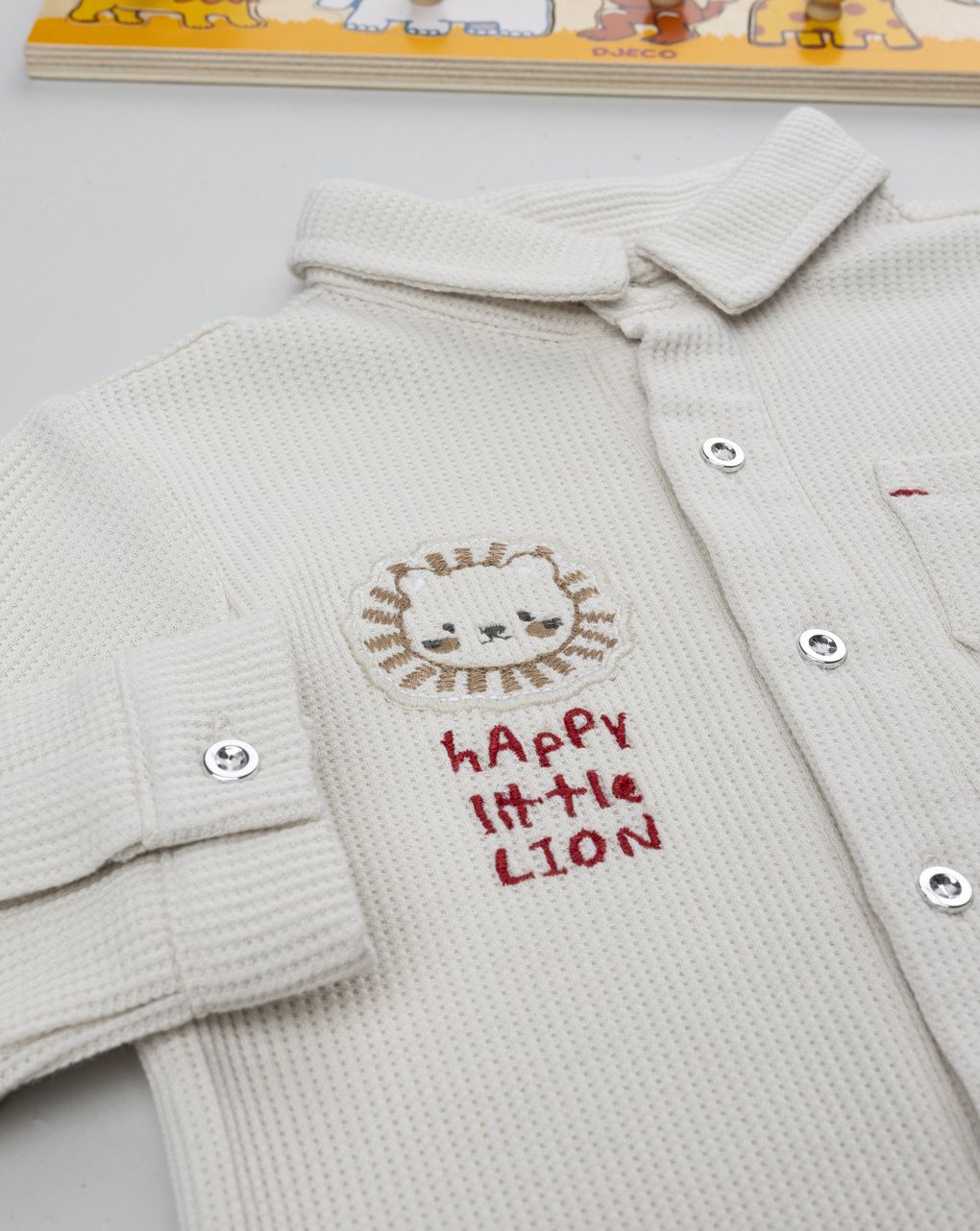 Camicia bimbo beige leone