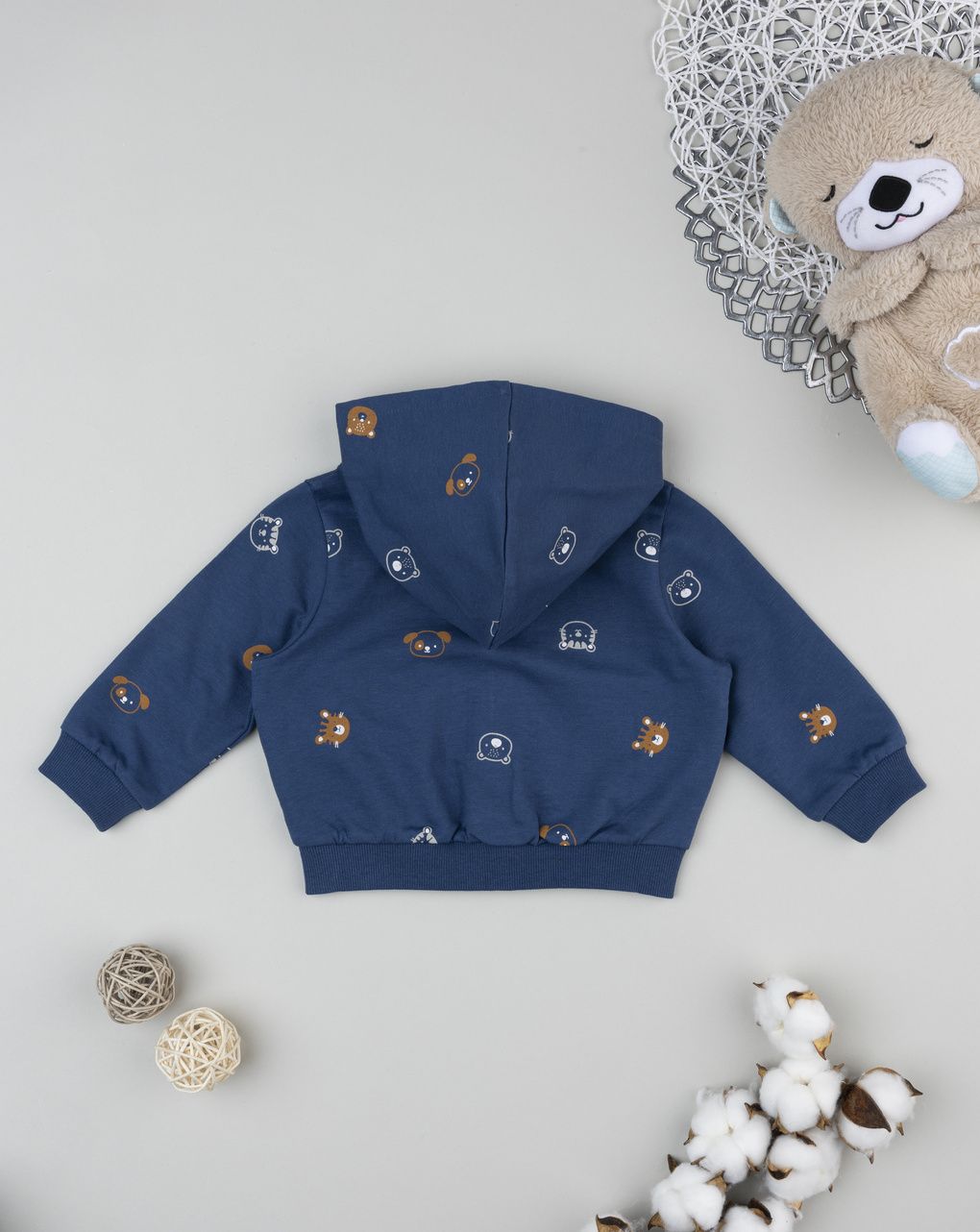 Felpa bimbo blu allover