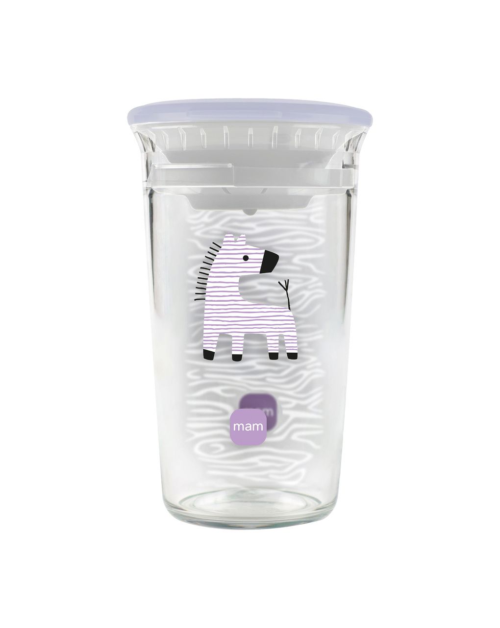 Tazza bambini easy to drink cup 360° (290 ml), 8m+ con valvola antigoccia, rosa - mam