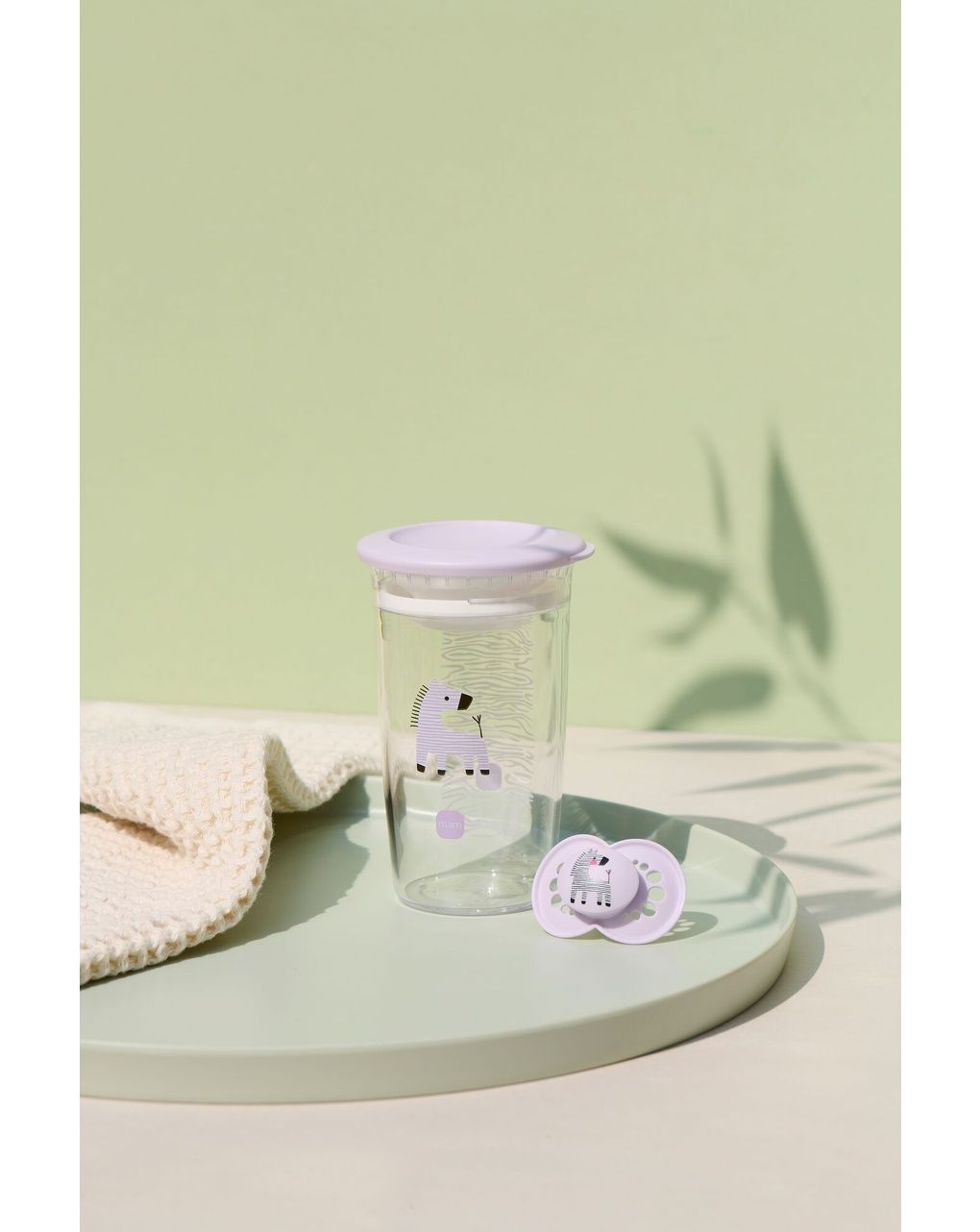 Tazza bambini easy to drink cup 360° (290 ml), 8m+ con valvola antigoccia, rosa - mam