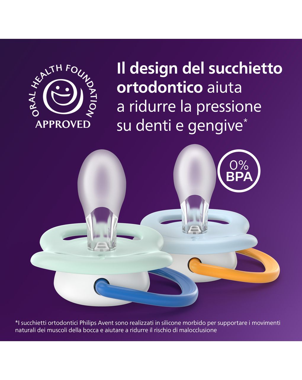 Succhietti ultra air collection 0-6m tigre e ananas, a base vegetale - set da 2 ciucci - philips avent