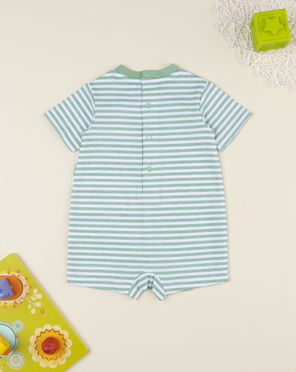 Pagliaccetto bimbo verde leone