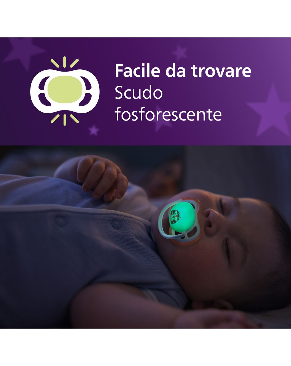Succhietti ultra air night 0-6m bradipo e tigre, a base vegetale - set da 2 ciucci - philips avent