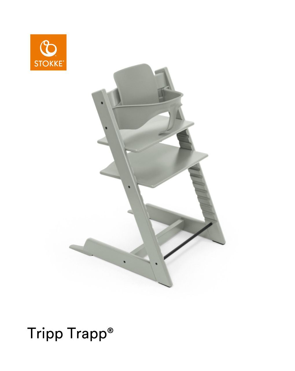 Sedia tripp trapp® sedia glacier green personalizzabile - stokke®