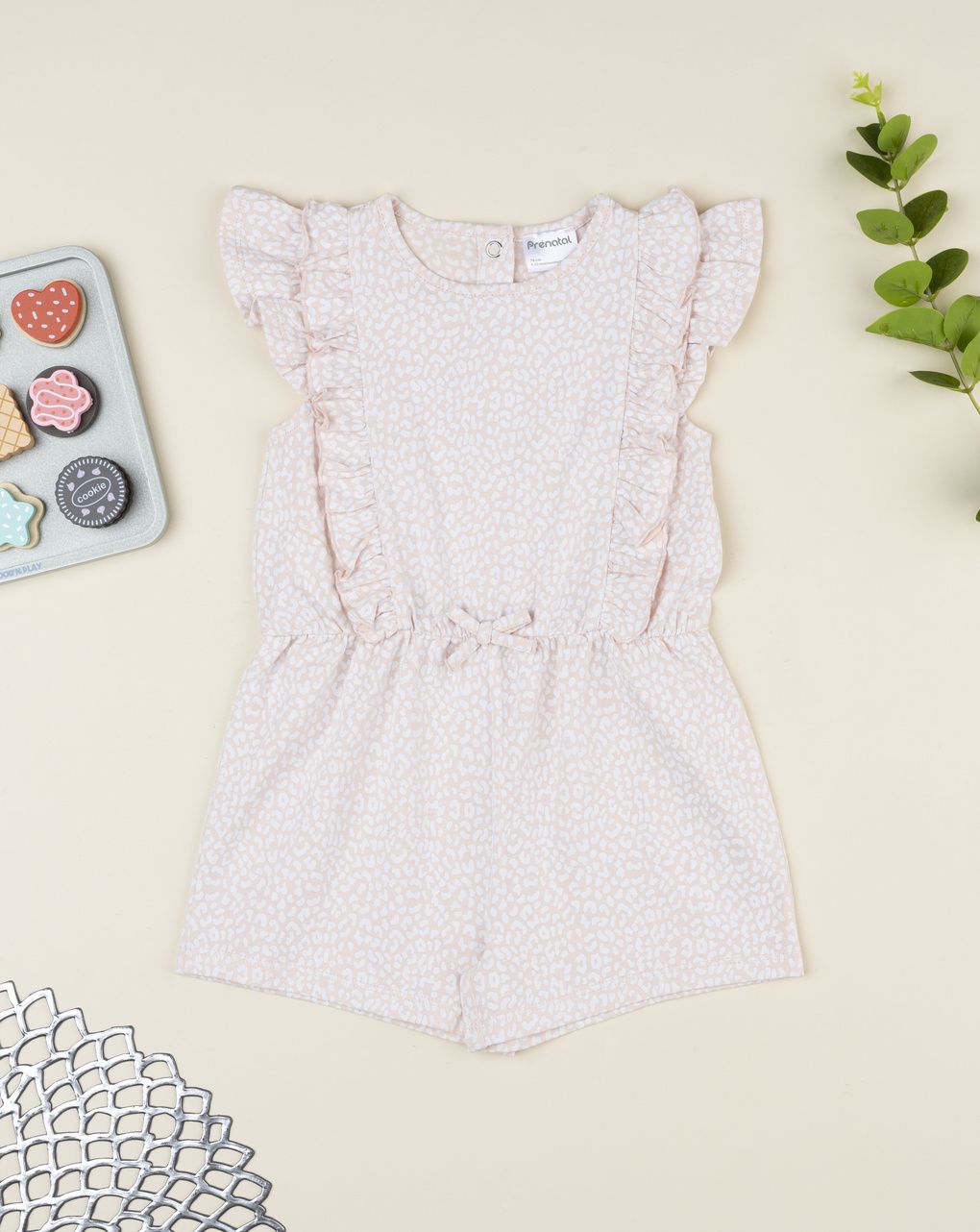 Tutina bimba rosa con rouches